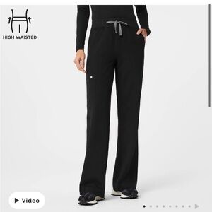 Fig Isabel high waisted wide leg scrub pants NWT MEDIUM